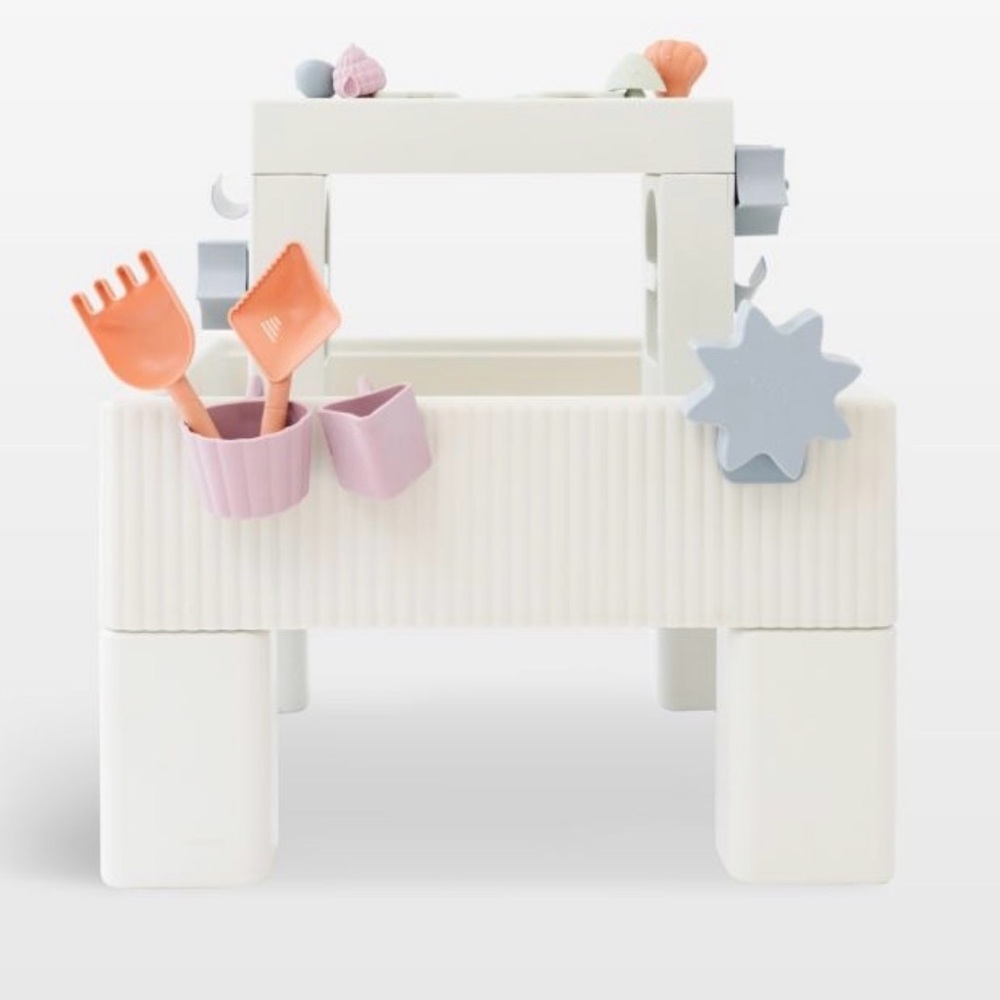 SMOL Kids Play Table with Accessories - light grey
